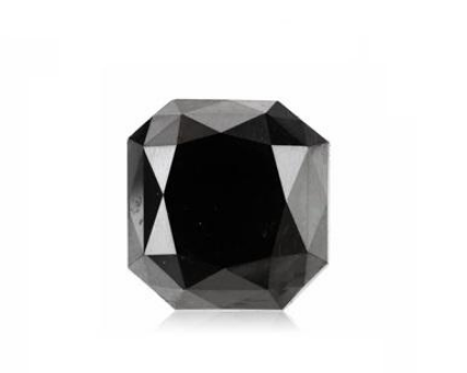 Asscher Cut Shape Black Diamond 