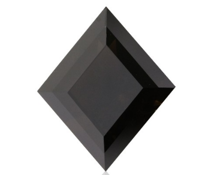 Kite Shape Black Rustic Diamond 