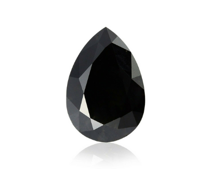 Pear Shape Black Diamond 
