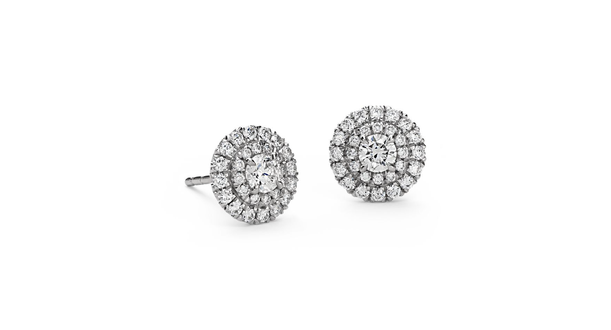 Natural diamond earrings
