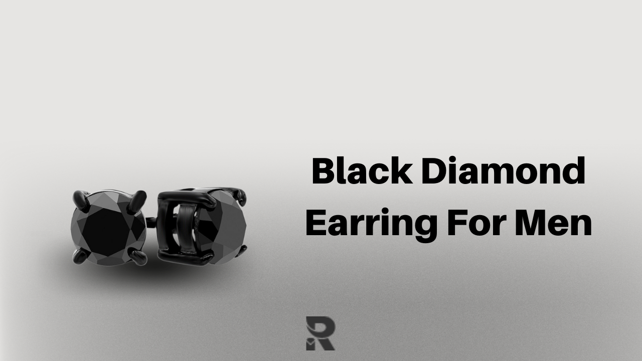 Black Diamond earring For Men