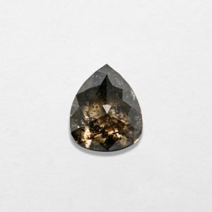 0.88ct Pear Shape Salt & Pepper Natural Diamond