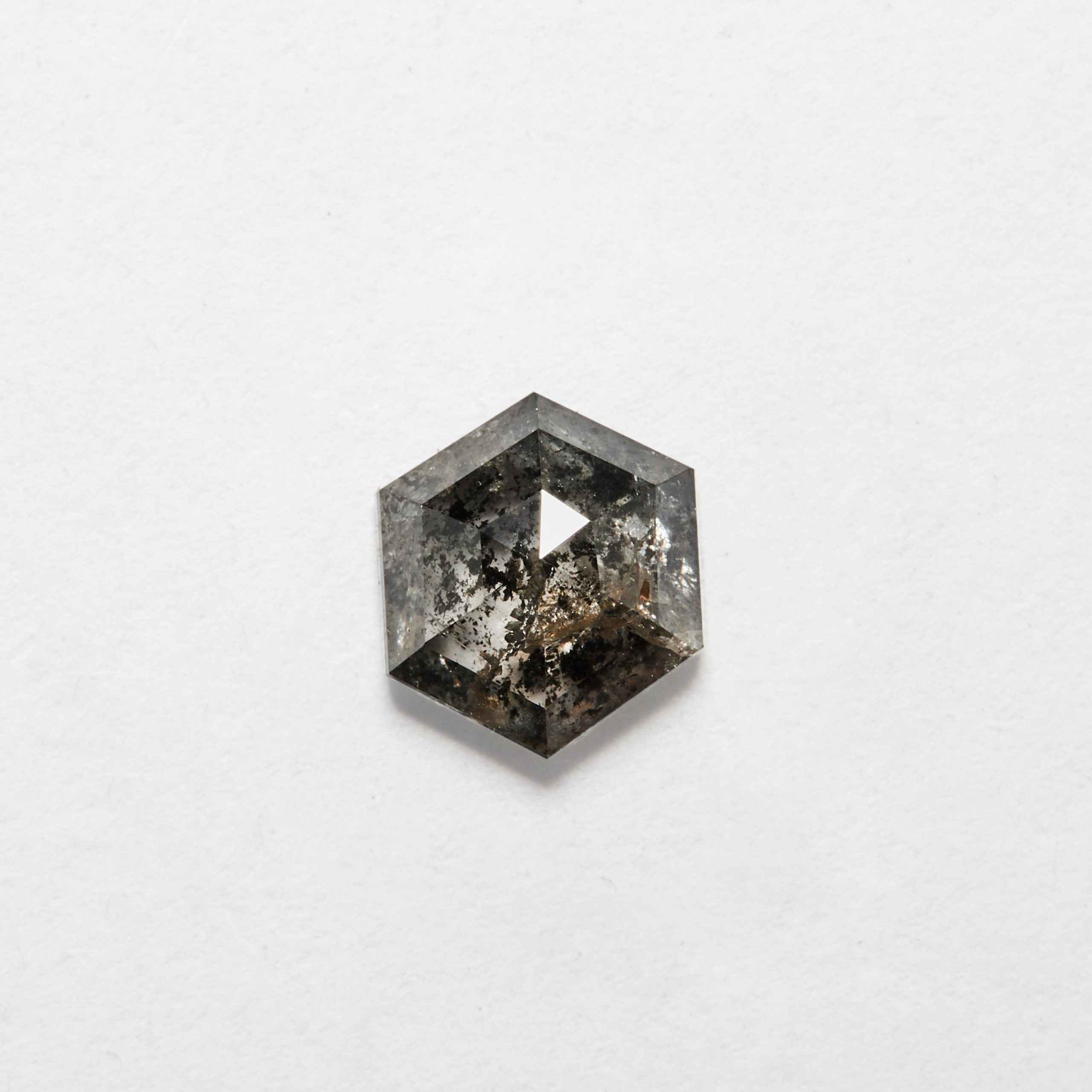 Buy 0.79ct Hexagon Cut Salt & Pepper Natural Diamond at Best Price