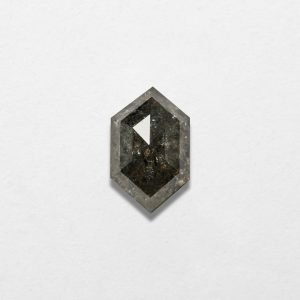 1.18ct Hexagon Shape Salt & Pepper Natural Diamond