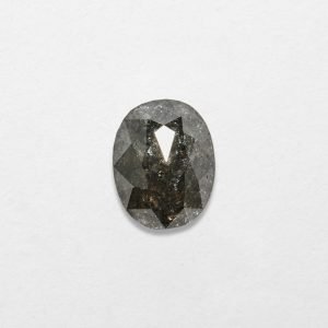 0.68ct Oval Shape Salt & Pepper Natural Diamond