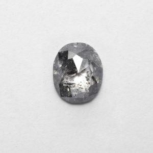 0.66ct Oval Cut Salt & Pepper Natural Diamond