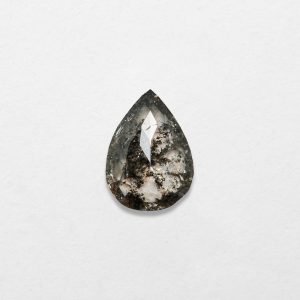 0.76ct Pear Shape Salt & Pepper Natural Diamond