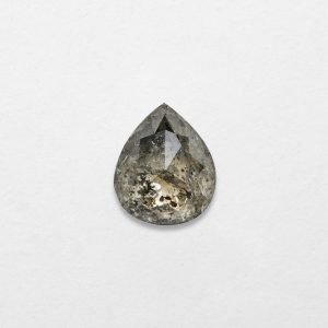 0.87ct Pear Shape Salt & Pepper Natural Diamond