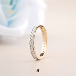Round Diamond Eternity Wedding Rings