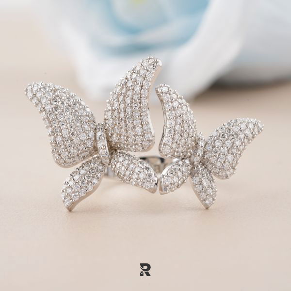 Double Butterfly Ring