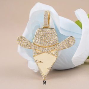 Custom Made 'HAT' Diamond Pendant