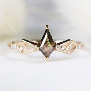 Iris Salt and Pepper Diamond Ring
