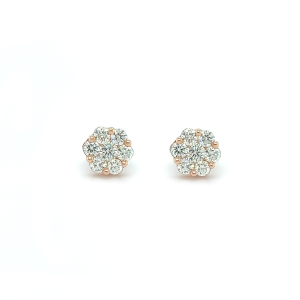 0.92Ct Natural Diamond Earrings